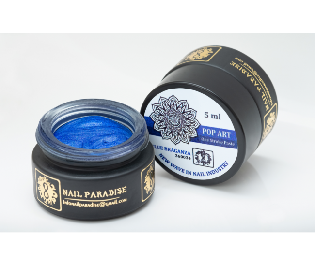 Pop-Art  BLUE  BRAGANZA| 360034 | One Stroke Paste | 5ml. - Nail & Eyelash Paradise