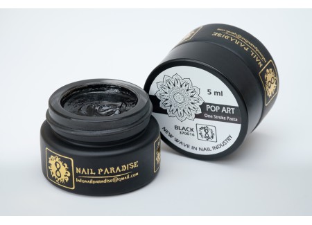 Pop-Art One Stroke Paste - BLACK 5ml Pop-Art One Stroke Paste - BLACK 5ml