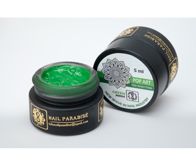 Pop-Art GREEN | 360020| One Stroke Paste | 5ml. - Nail & Eyelash Paradise