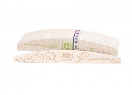 Refill Pads for Half Moon Nail File Soft Based 120grit 30pcs with metal base Refill Pads for Half Moon Nail File Soft Based 120grit 30pcs with metal base