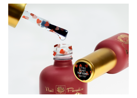 Top Coat - Little Heart no wipe 10ml Top Coat - Little Heart no wipe 10ml