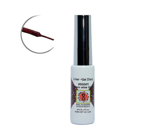 Liner Gel Disco - Modern Wine  8 ml