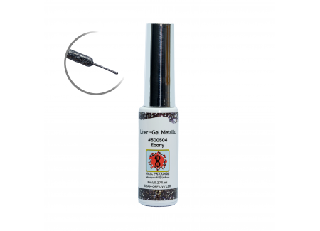 Liner Gel Metallic - Ebony 8 ml Liner Gel Metallic - Ebony 8 ml