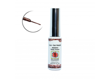 Liner Gel Metallic - Rusty Brown 8 ml Liner Gel Metallic - Rusty Brown 8 ml