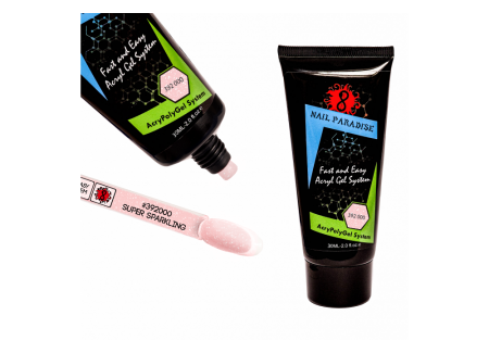 Super Sparkling AcryPolyGel with fine glitter 392000 30ml Super Sparkling AcryPolyGel with fine glitter 392000 30ml