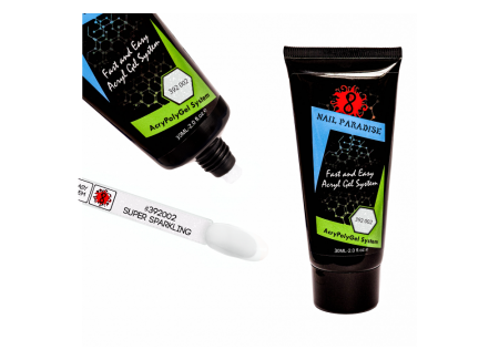 Super Sparkling AcryPolyGel with fine shimmer 392002 30ml Super Sparkling AcryPolyGel with fine shimmer 392002 30ml