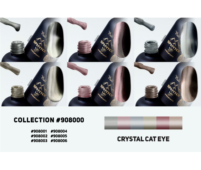 SPHYNX Lac Cat Eye Gel Polish Collection - CRYSTAL CAT EYE 60ml