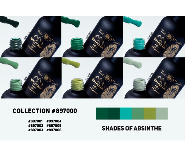 SPHYNX Lac Gel Polish Collection - Shades of Absinthe 60ml