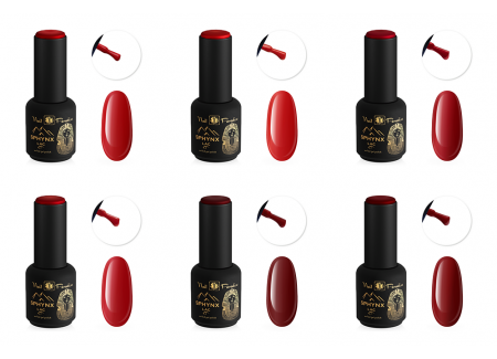 SPHYNX Lac Gel Polish Collection - 6 Shades of Red 60ml SPHYNX Lac Gel Polish Collection - 6 Shades of Red 60ml