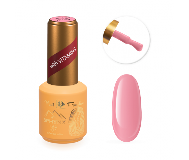 Fiber Gel with Vitamin E and Calcium - Pink Nougat 15ml