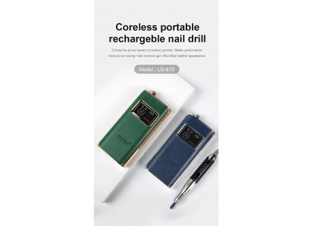 LUGX Cordless Nail Drill E-File Machine 35000RPM Green LUGX Cordless Nail Drill E-File Machine 35000RPM Green