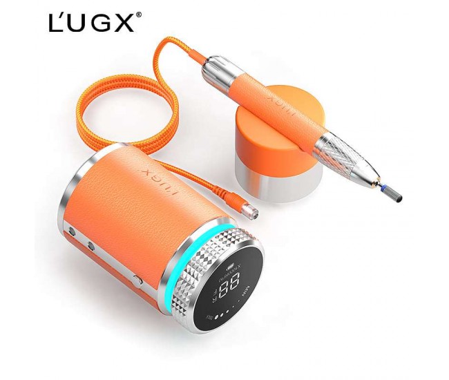 LUGX HERMES Waterproof Nail Drill E-File Machine 35000RPM Orange