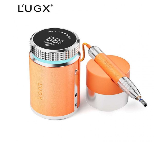 LUGX HERMES Waterproof Nail Drill E-File Machine 35000RPM Orange