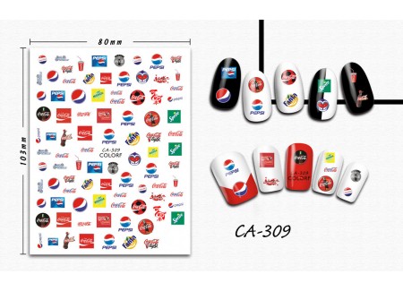 3D Nail Stickers - CA-309 3D Nail Stickers - CA-309