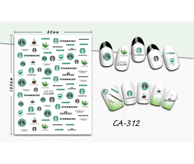 3D Nail Stickers | Trend stickers| CA-312