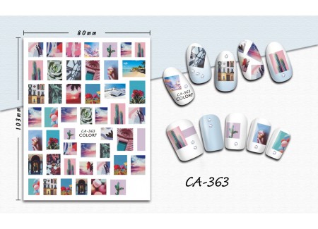 3D Nail Stickers - CA-363 3D Nail Stickers - CA-363