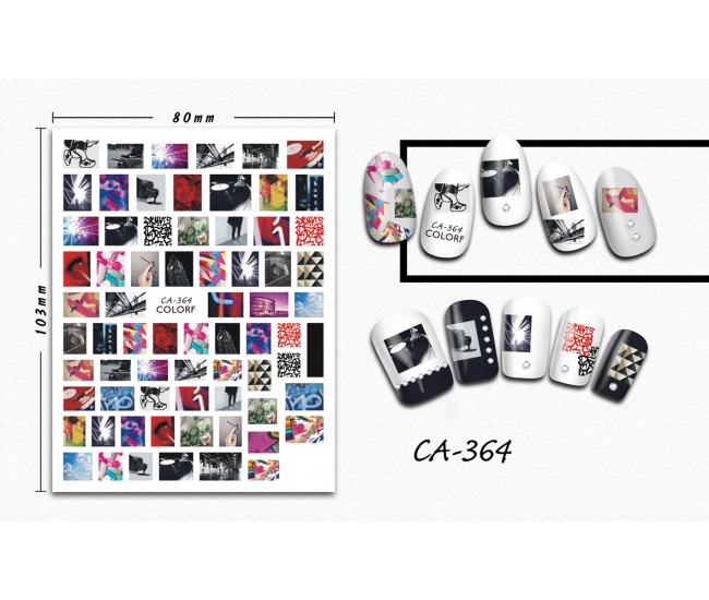 3D Nail Stickers | Trend stickers| CA-364
