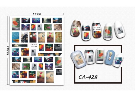 3D Nail Stickers - CA-428 3D Nail Stickers - CA-428