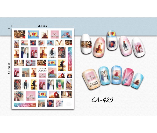 3D Nail Stickers | Trend stickers| CA-429