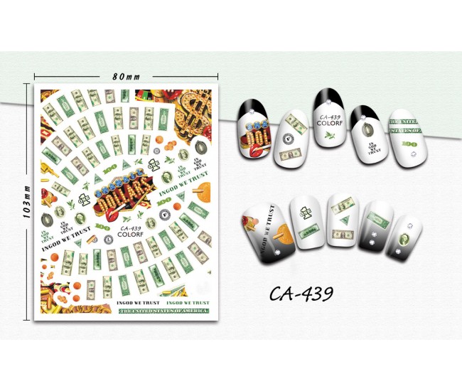 3D Nail Stickers | Trend stickers| CA-439