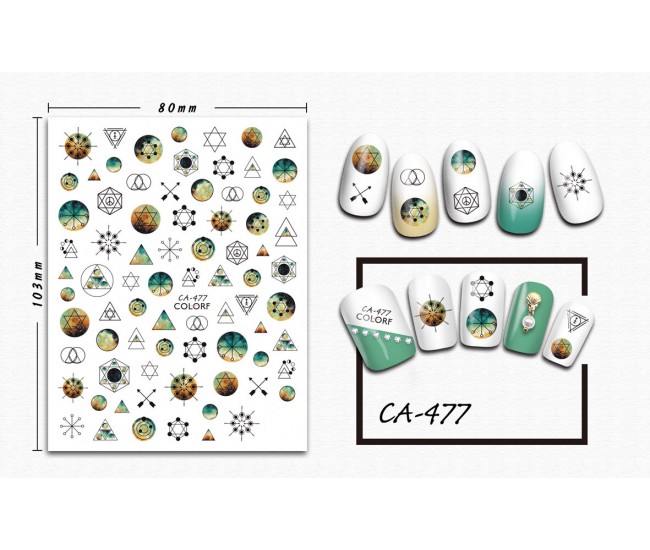3D Nail Stickers | Trend stickers| CA-477
