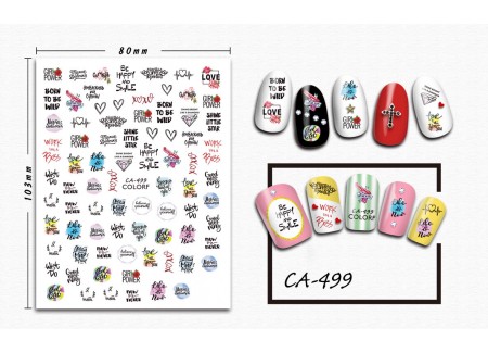 3D Nail Stickers - CA-499 3D Nail Stickers - CA-499