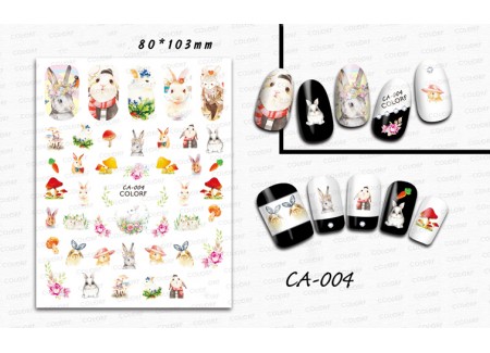 3D Nail Stickers - CA-004 3D Nail Stickers - CA-004