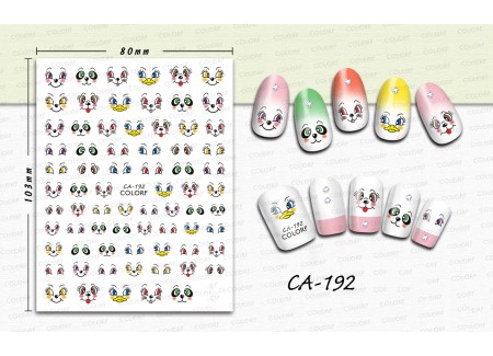 3D Nail Stickers - CA-192 3D Nail Stickers - CA-192