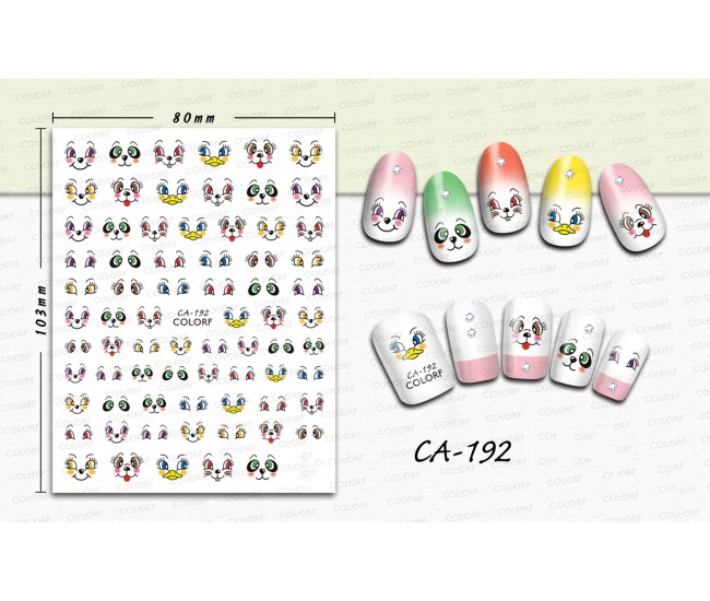 3D Nail Stickers | Trend stickers| CA-192