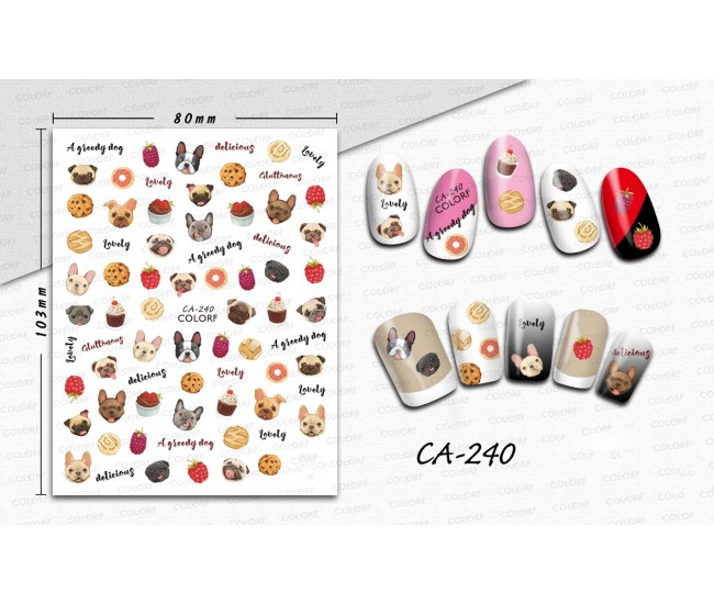 3D Nail Stickers | Trend stickers| CA-240
