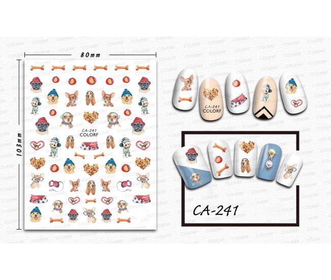 3D Nail Stickers | Trend stickers| CA-241