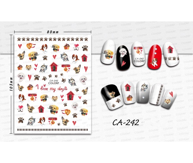 3D Nail Stickers | Trend stickers| CA-242
