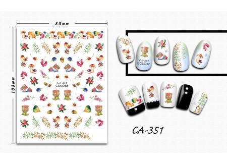 3D Nail Stickers - CA-351 3D Nail Stickers - CA-351