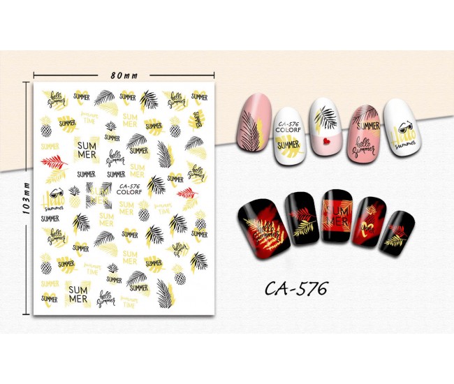 3D Nail Stickers | Trend stickers| CA-576