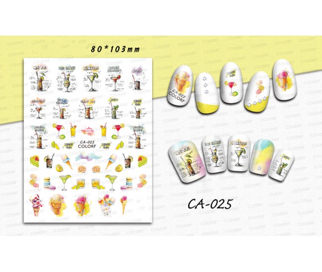 3D Nail Stickers | Trend stickers| CA-025