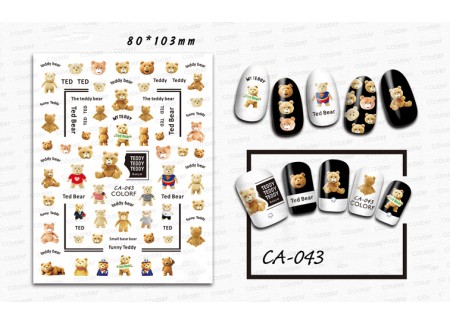3D Nail Stickers - CA-043 3D Nail Stickers - CA-043