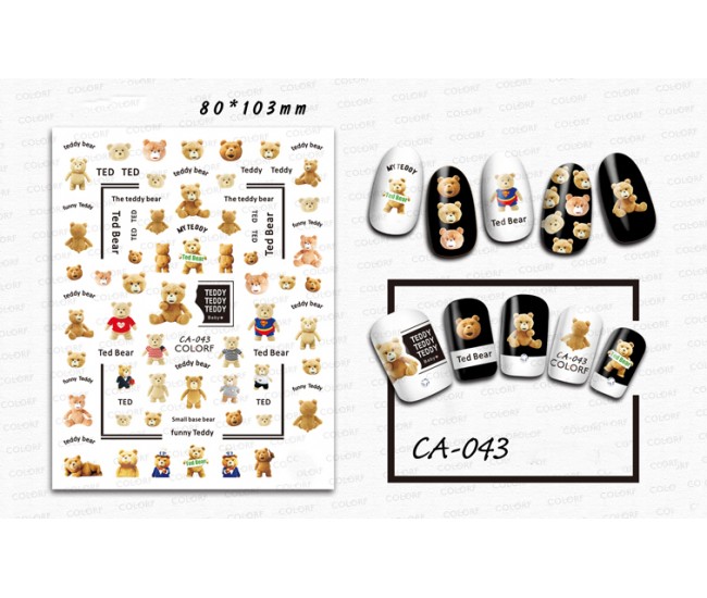 3D Nail Stickers | Trend stickers| CA-043