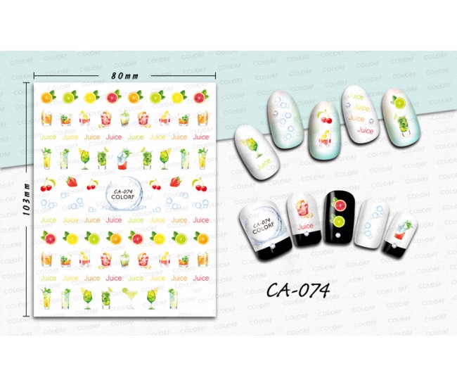 3D Nail Stickers | Trend stickers| CA-074