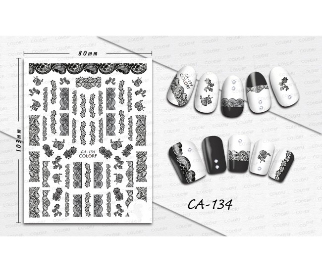 3D Nail Stickers | Trend stickers| CA-134