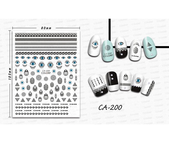 3D Nail Stickers | Trend stickers| CA-200