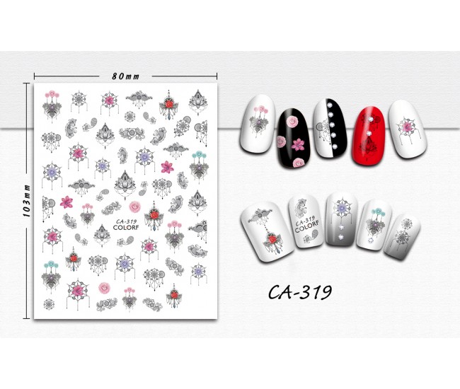 3D Nail Stickers | Trend stickers| CA-319