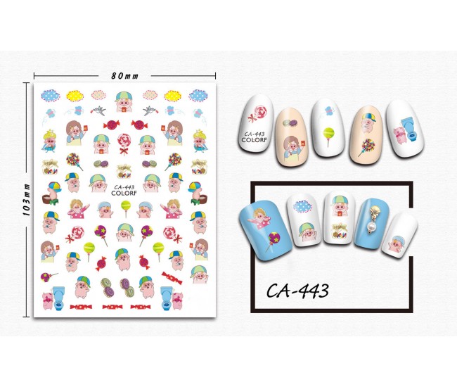 3D Nail Stickers | Trend stickers| CA-443