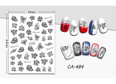 3D Nail Stickers - CA-484 3D Nail Stickers - CA-484
