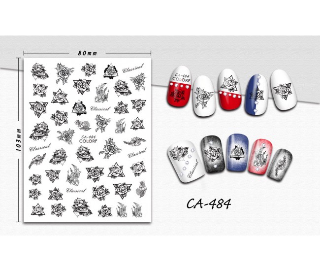 3D Nail Stickers | Trend stickers| CA-484