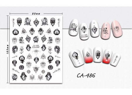 3D Nail Stickers - CA-486 3D Nail Stickers - CA-486