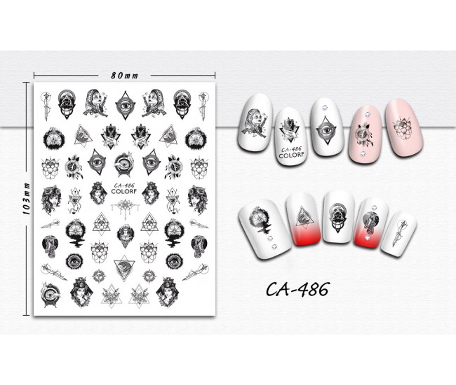 3D Nail Stickers | Trend stickers| CA-486