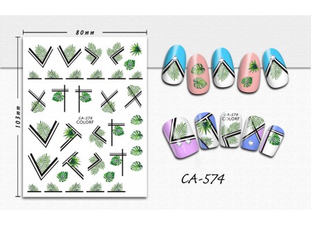 3D Nail Stickers - CA-574 3D Nail Stickers - CA-574