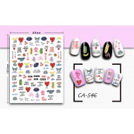 3D Nail Stickers - CA-546 3D Nail Stickers - CA-546