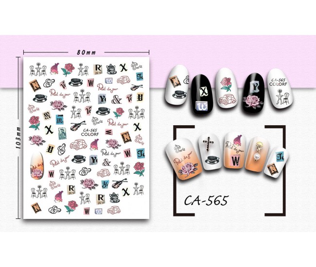 3D Nail Stickers | Trend stickers| CA-565