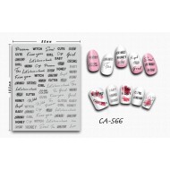 3D Nail Stickers - CA-566 3D Nail Stickers - CA-566
